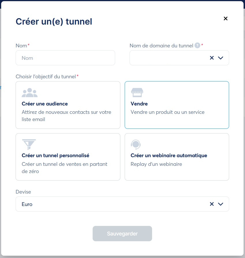 Créer un tunnel de vente avec Systeme.io