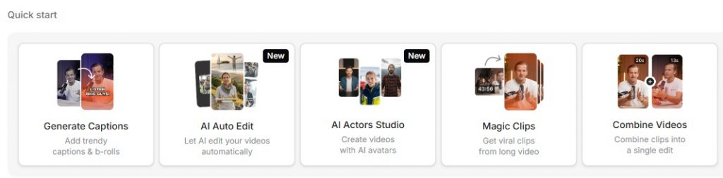 Submagic vous permet de créer rapidement des vidéos courtes virals pour Shorts, reels, tiktok...